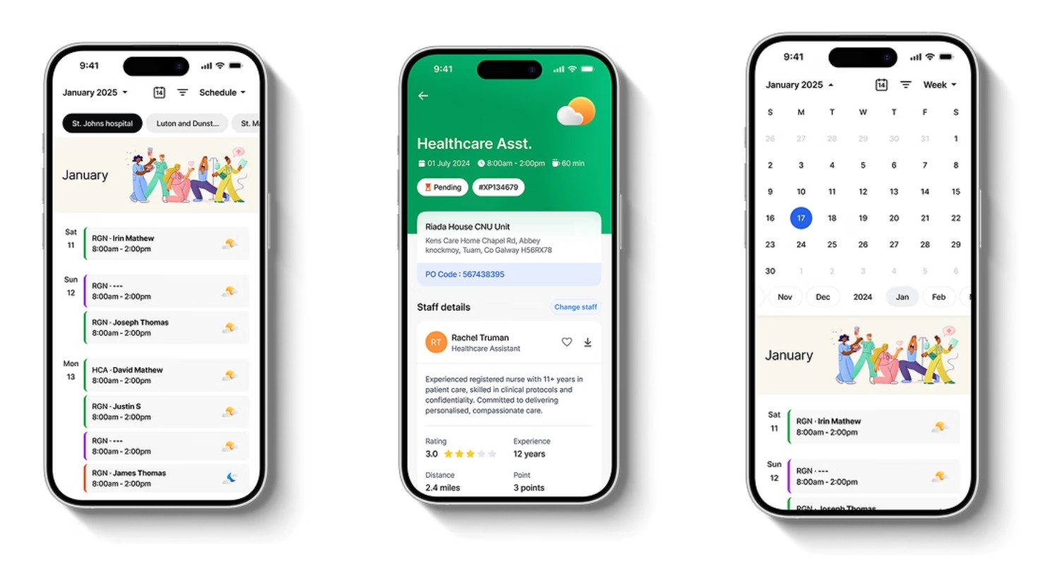 Xpress Health Nurse Shift Booking App